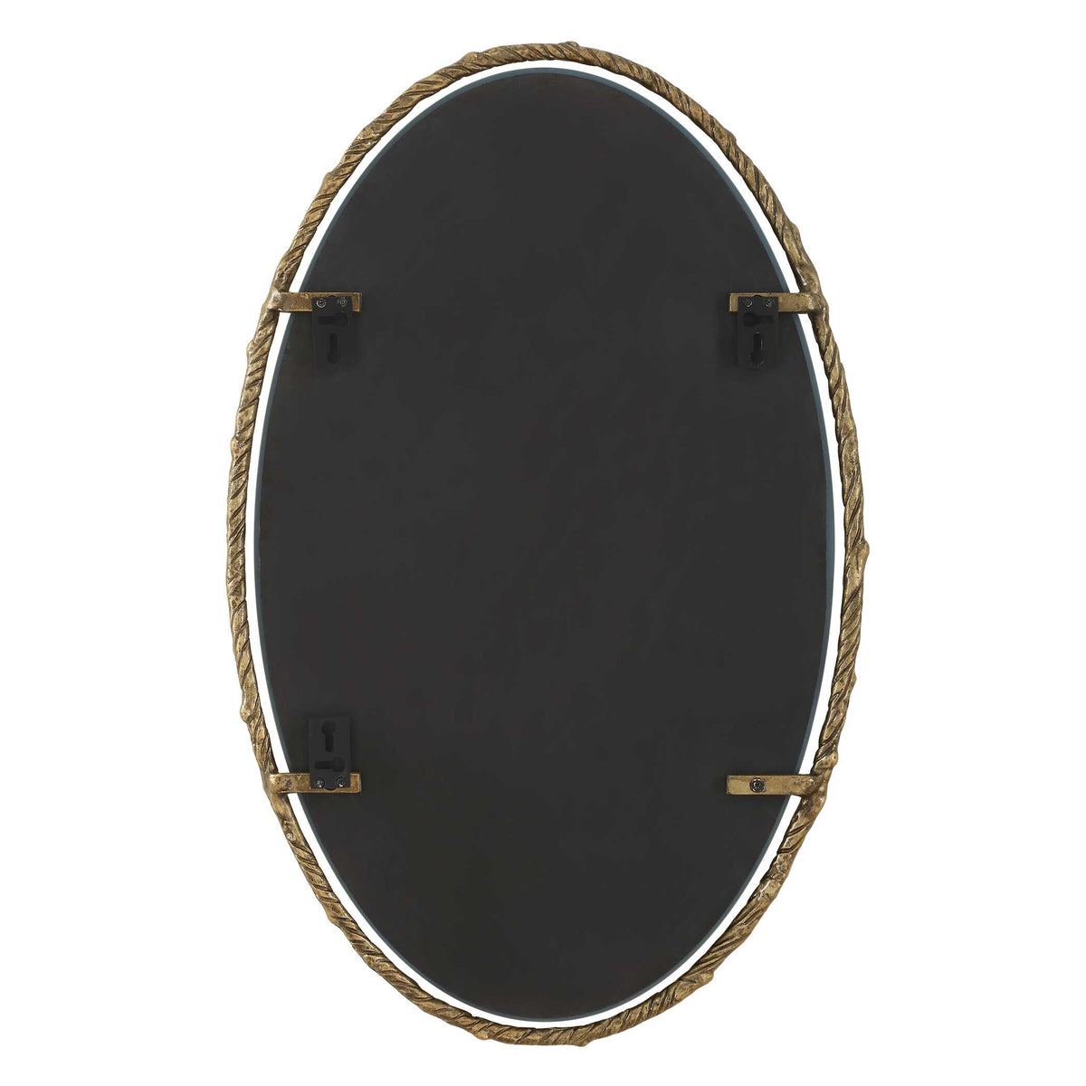 Twisted Branch Oval Mirror