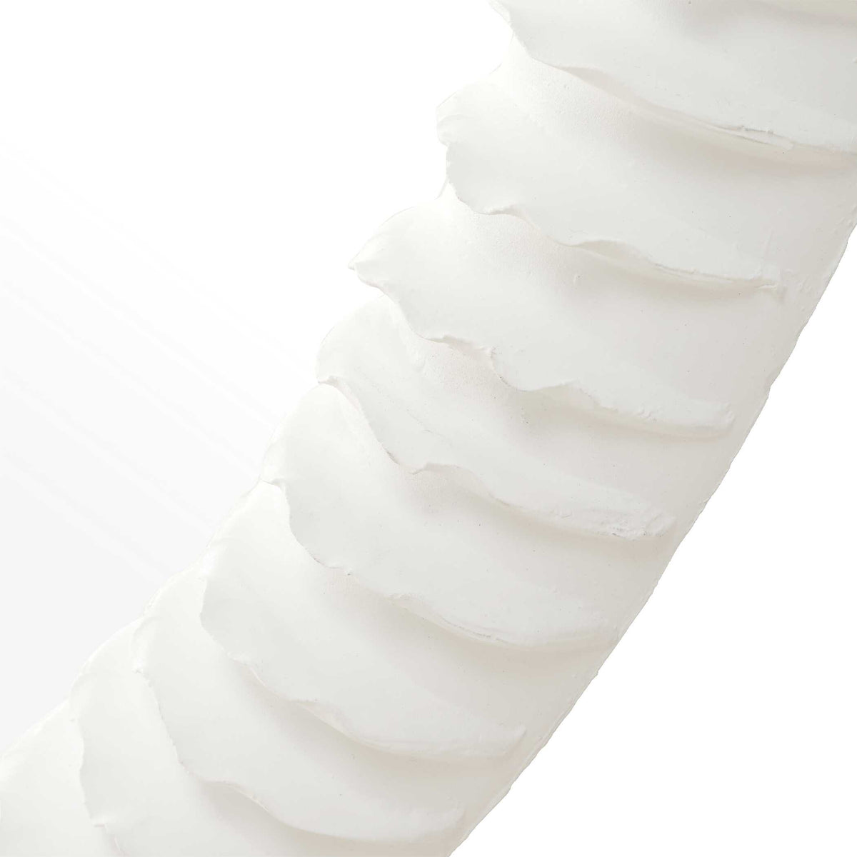 Akiko White Round Mirror