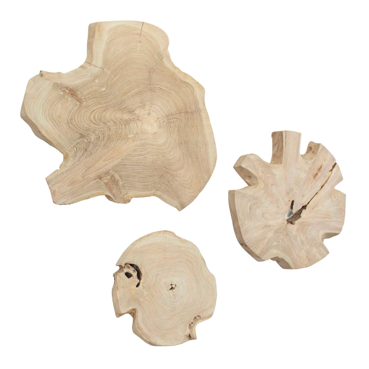 Kalani Wood Outdoor Wall Art Set/3