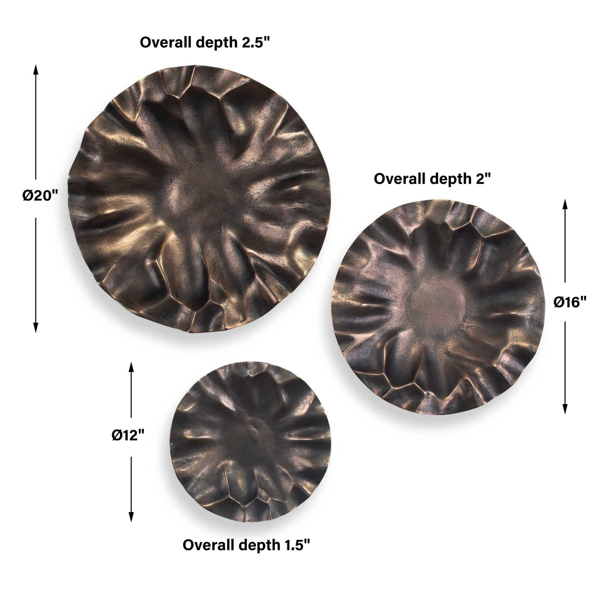 Peonia Outdoor Wall Art Set/3