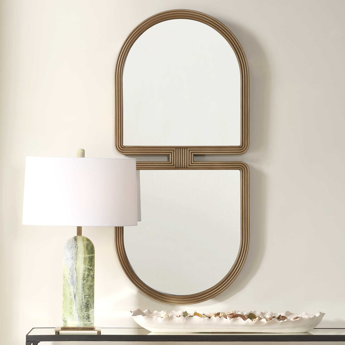 Jacques Art Deco Gold Mirror
