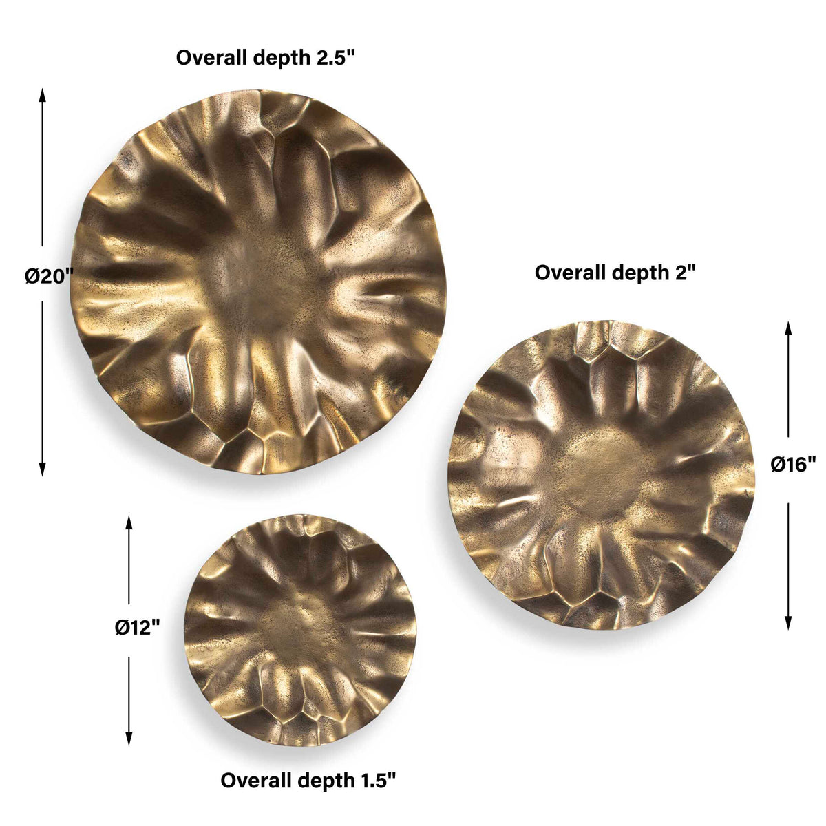 Peonia Outdoor Wall Art Set/3