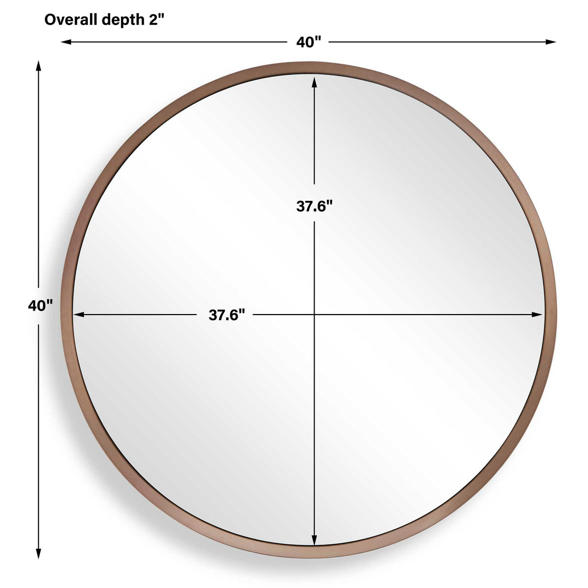 Torrado Round Bronze Mirror