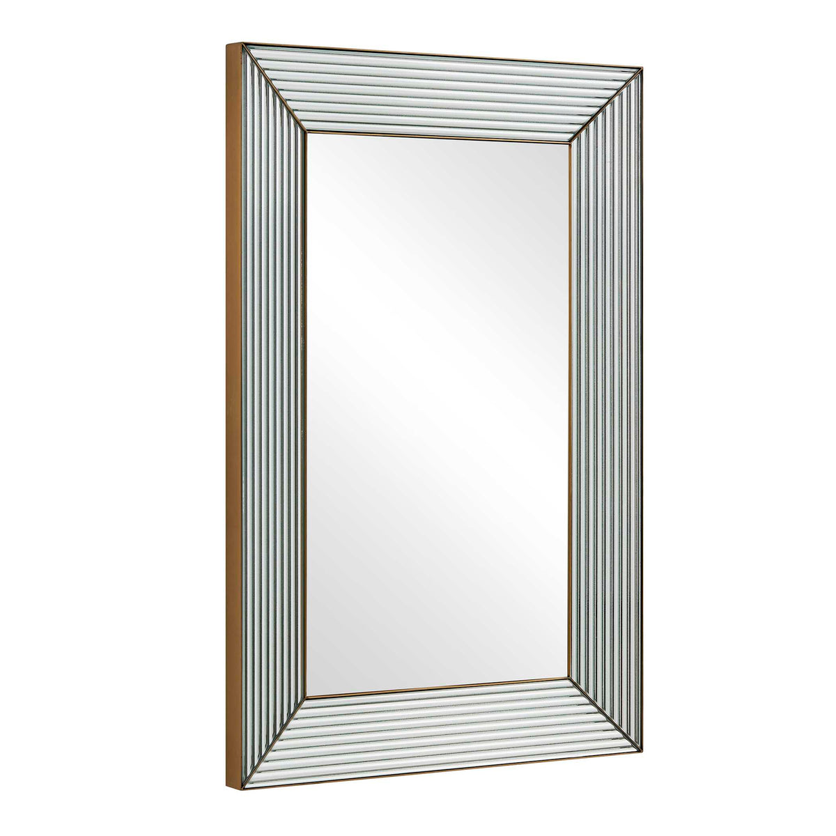 Illuminate Antique Brass Mirror