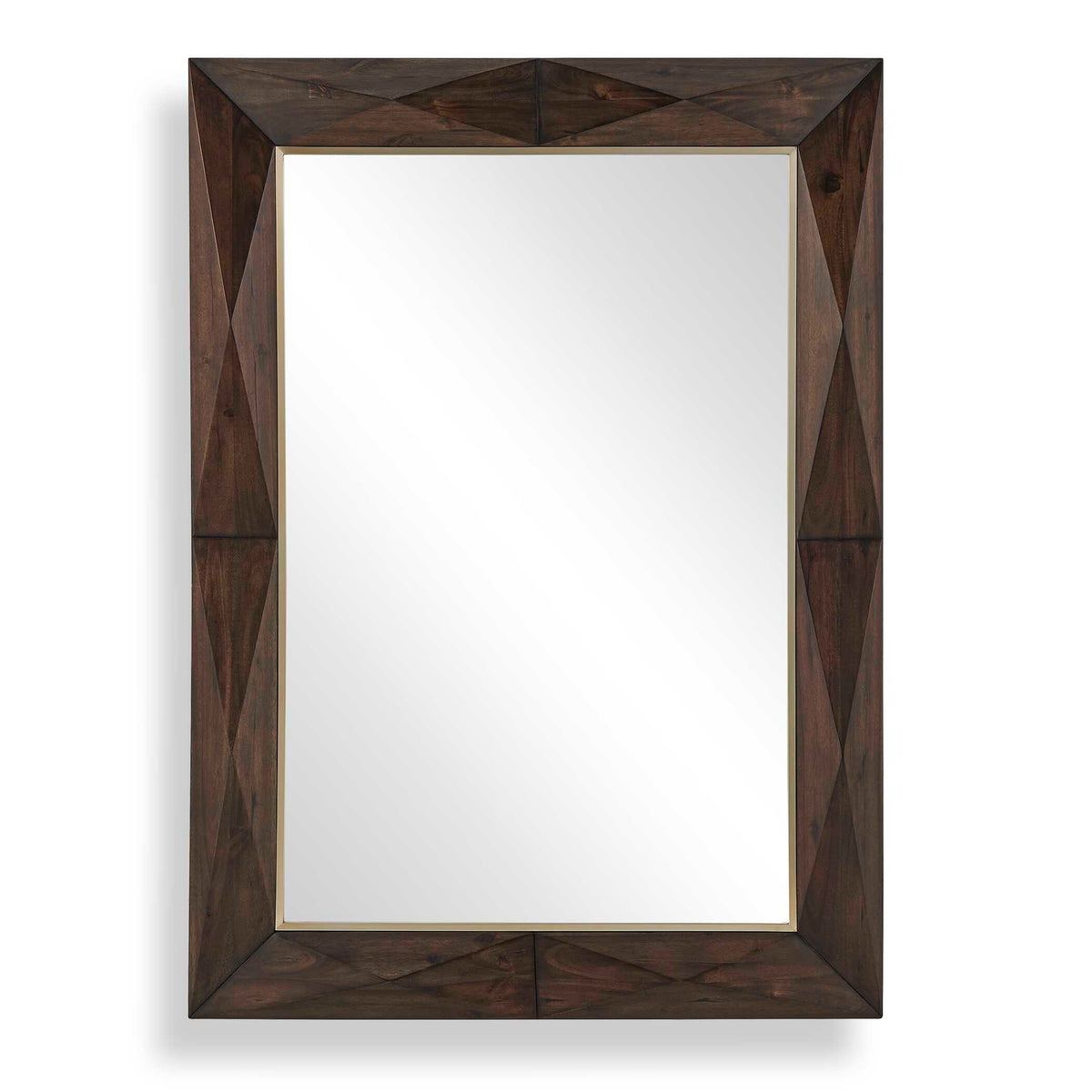 Diamond In The Rough Wood Mirror