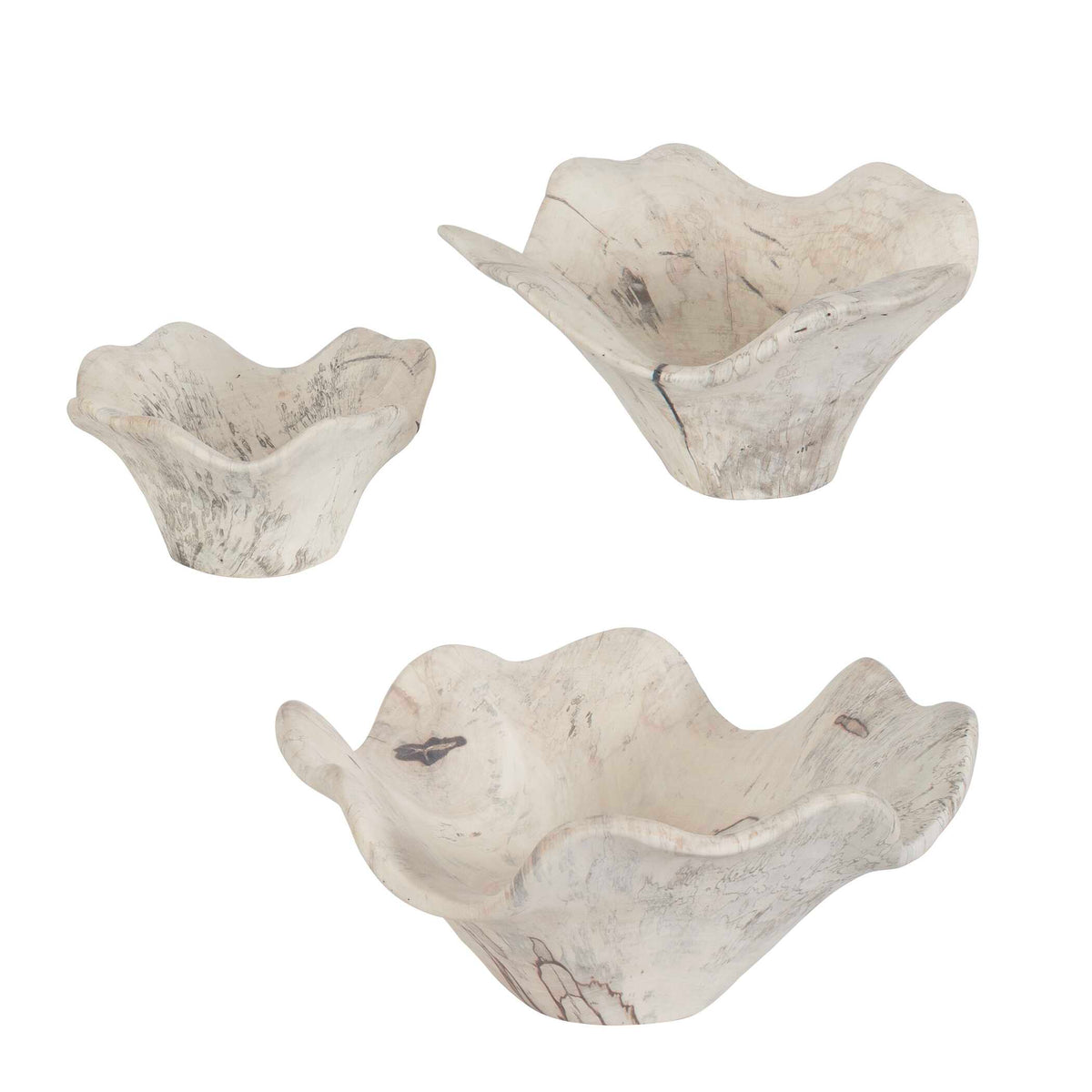 Teo Bleached Wood Wall Decor Set/3