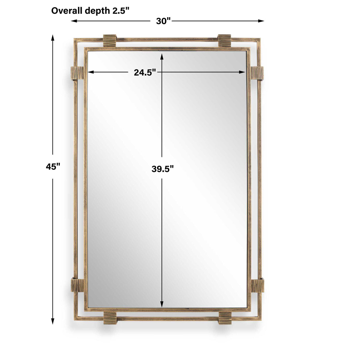 Elsher Vintage Gold Mirror