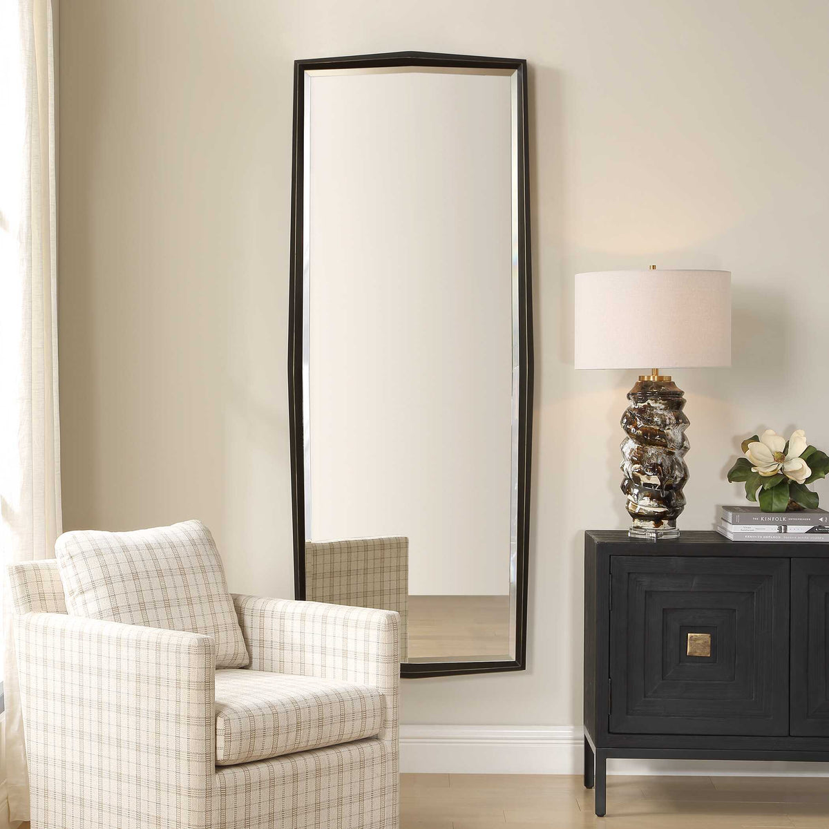 On Point Tall Bronze Mirror