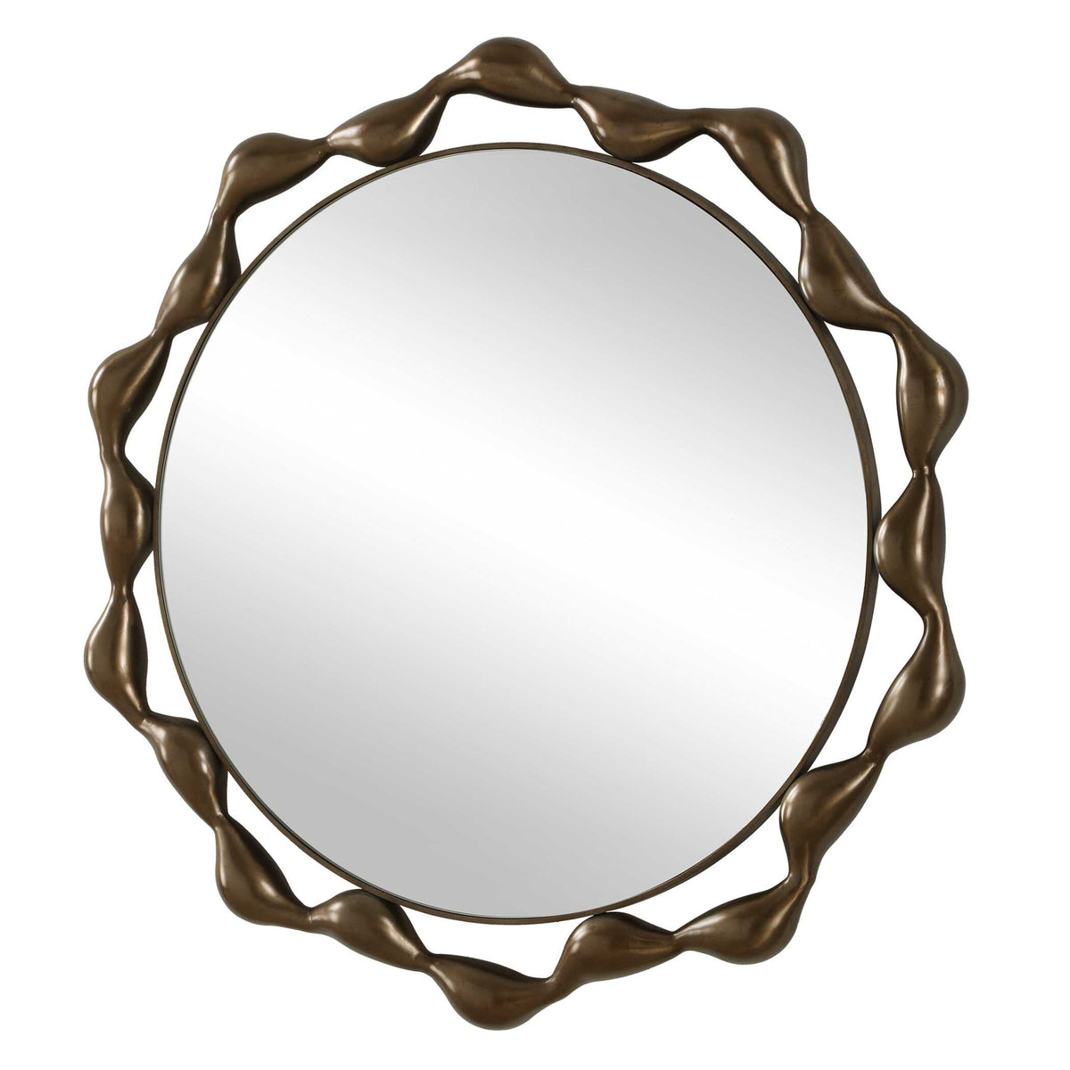 Remolino Round Bronze Mirror