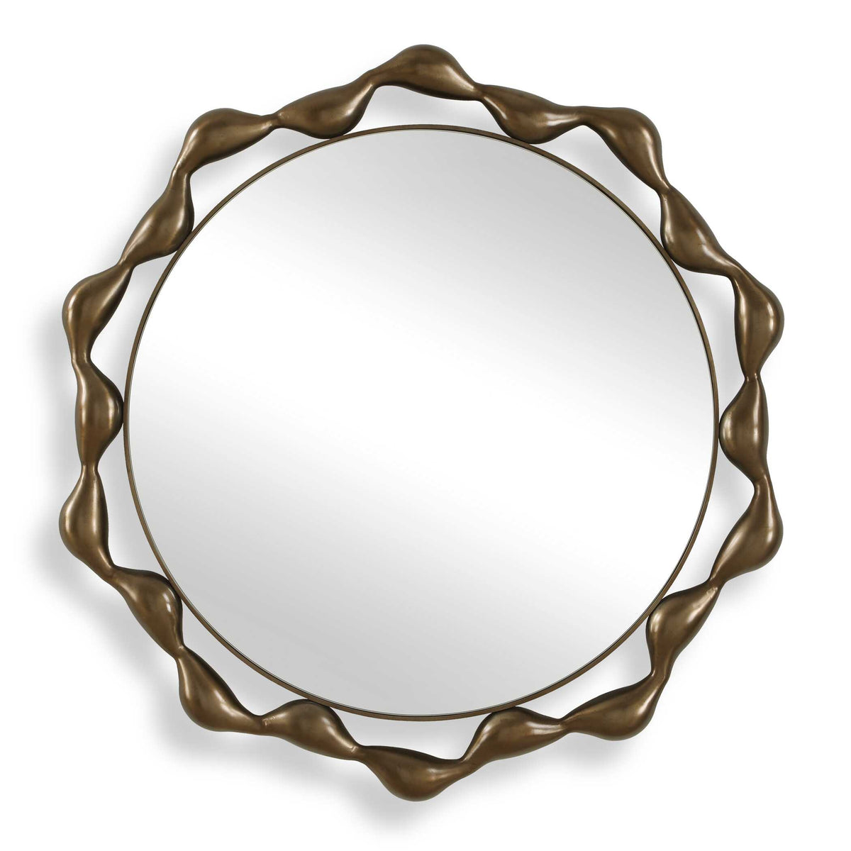 Remolino Round Bronze Mirror