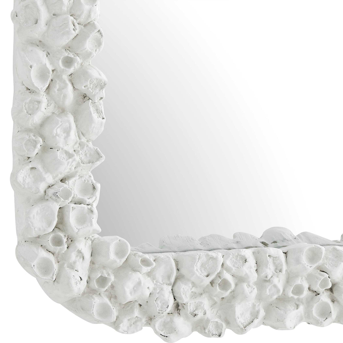 Barnacle Rectangular White Mirror