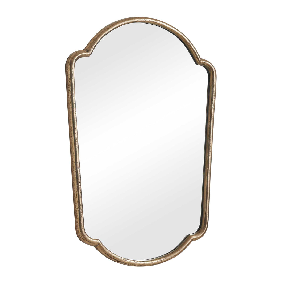 Naomi Antique Brass Mirror