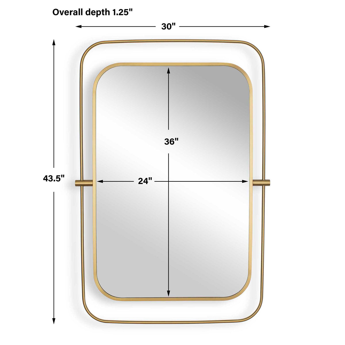 Moreni Brass Mirror