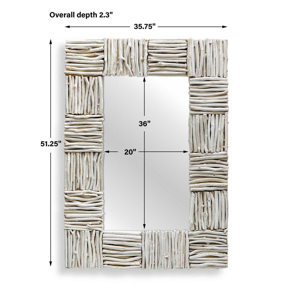 Lathey Teak Mirror