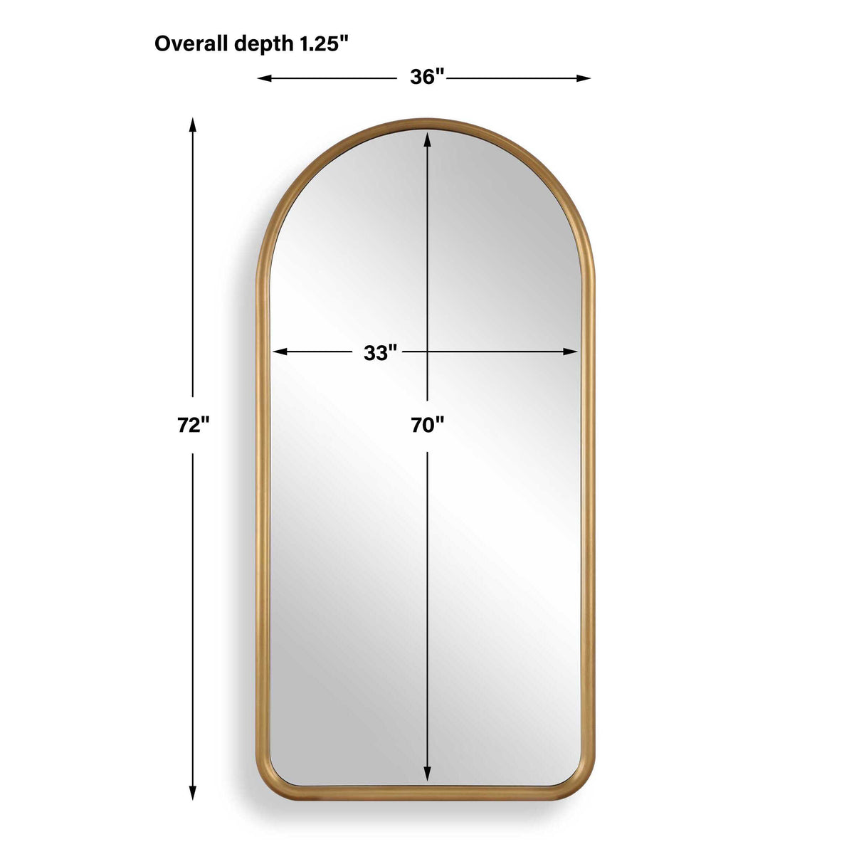 Marvell Gold Arch Mirror