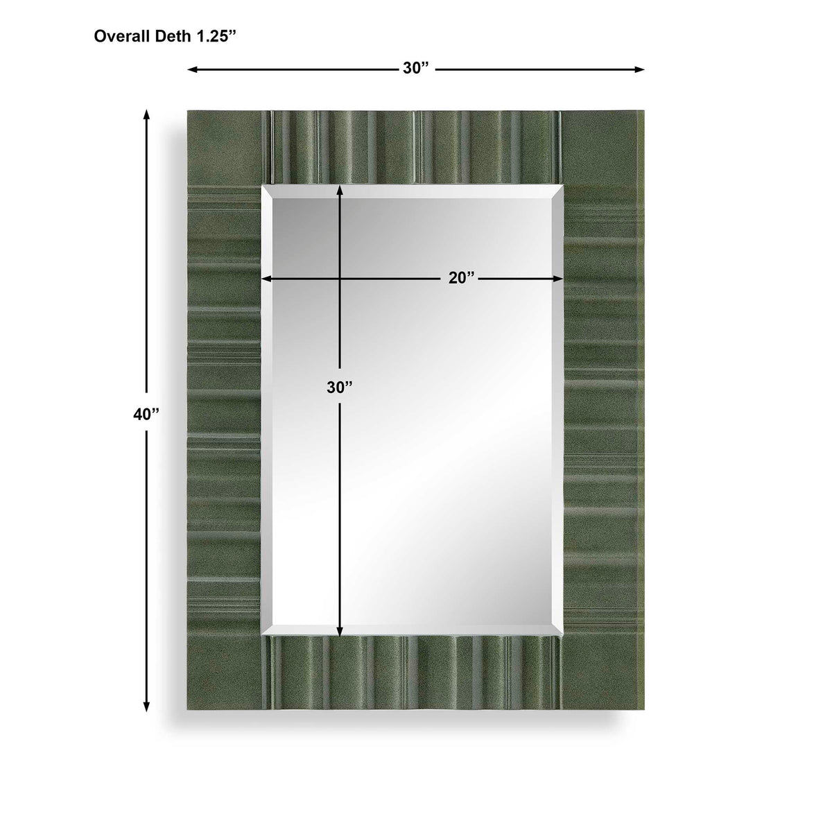 Quincey Olive Green Mirror