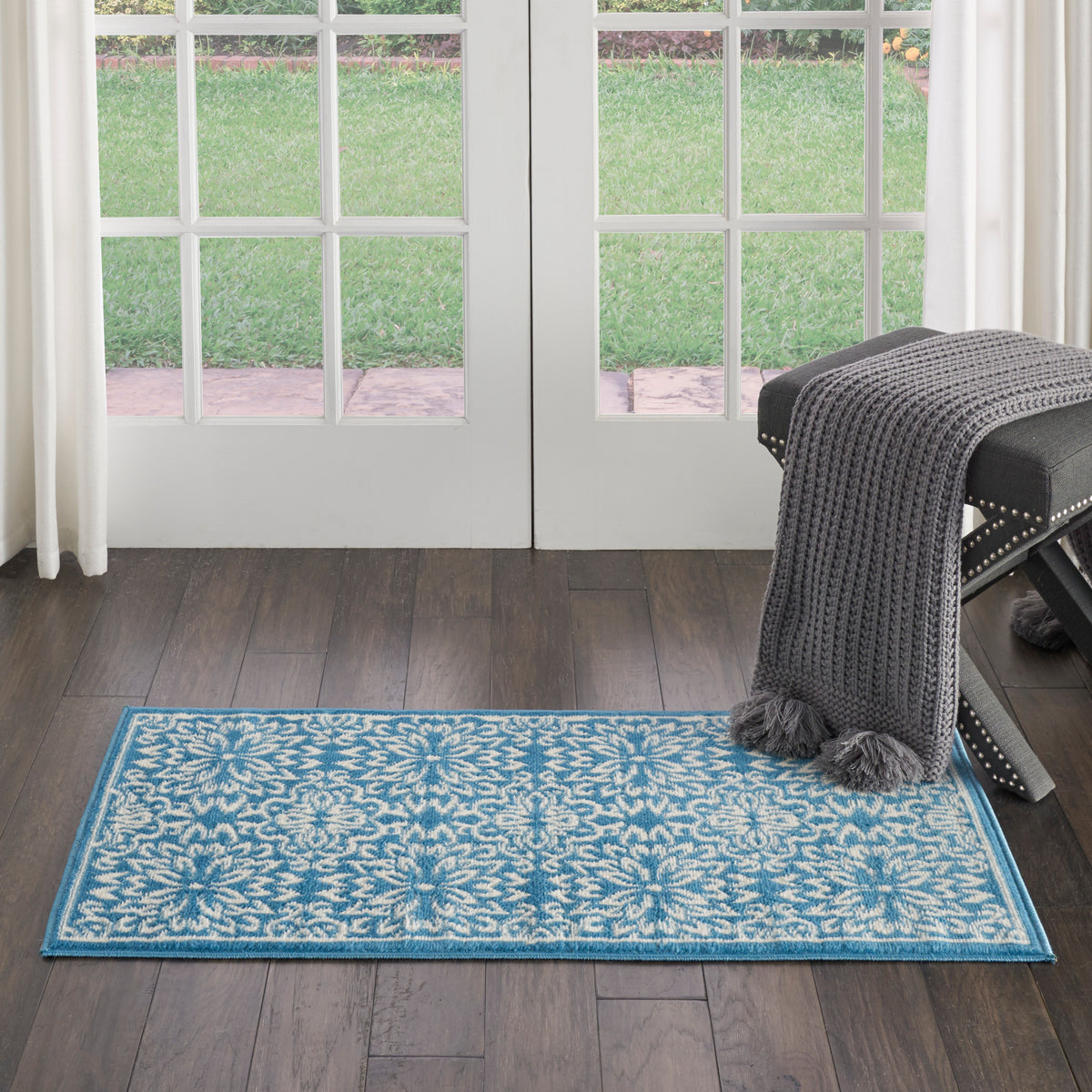 Jubilant JUB06 Ivory Blue Rug