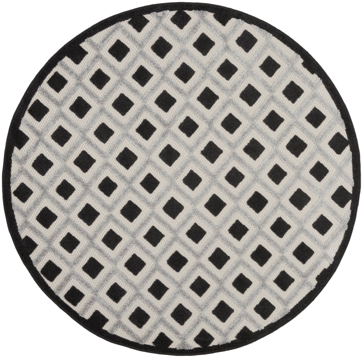 Aloha ALH26 Black White Rug