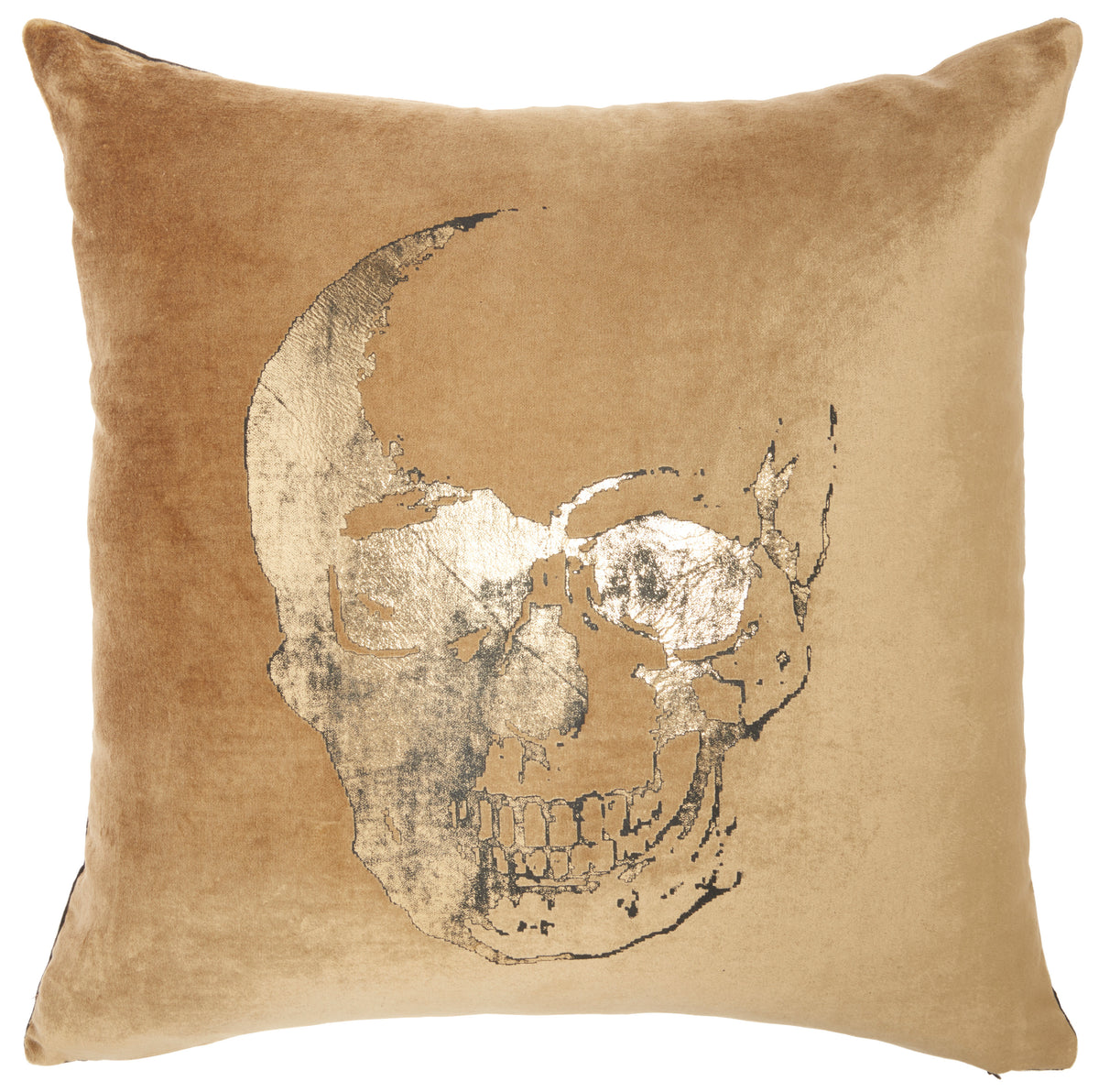 Sofia AC208 Beige/Gold 20" x 20" Throw Pillows