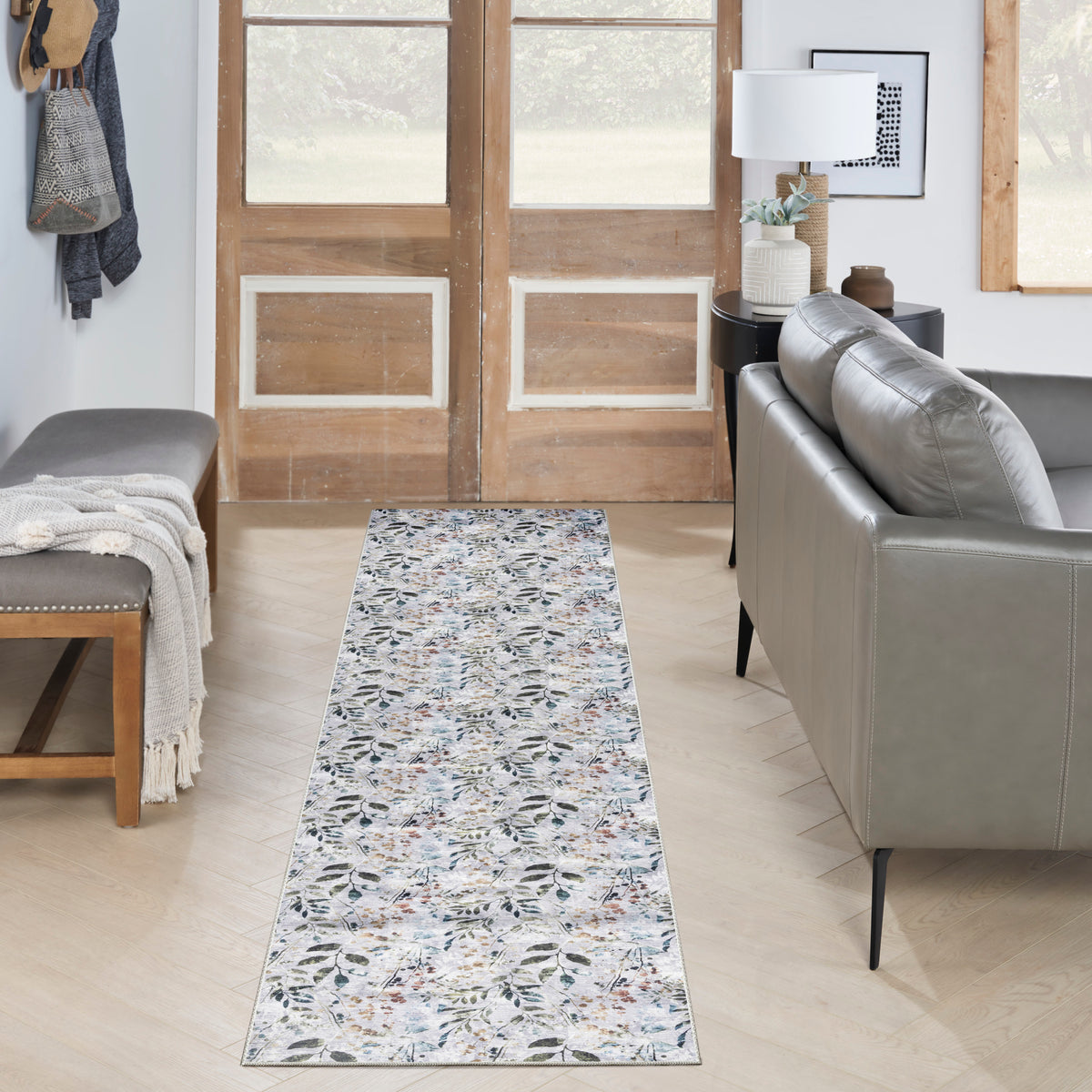 Nourison Washables NWB05 Grey Multicolor Rug