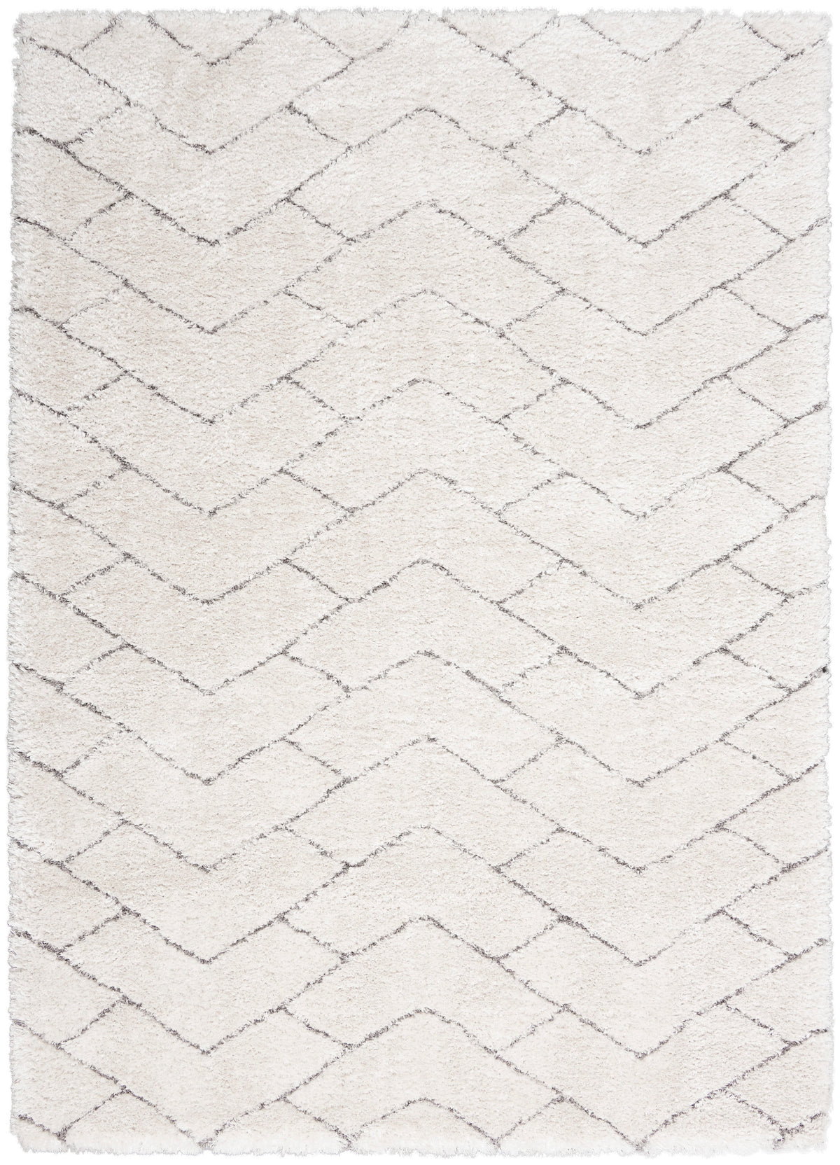 Dreamy Shag DRS03 Ivory Grey Rug