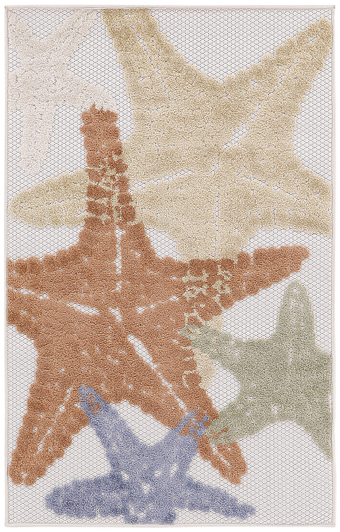 Aloha ALH28 Ivory Multicolor Rug