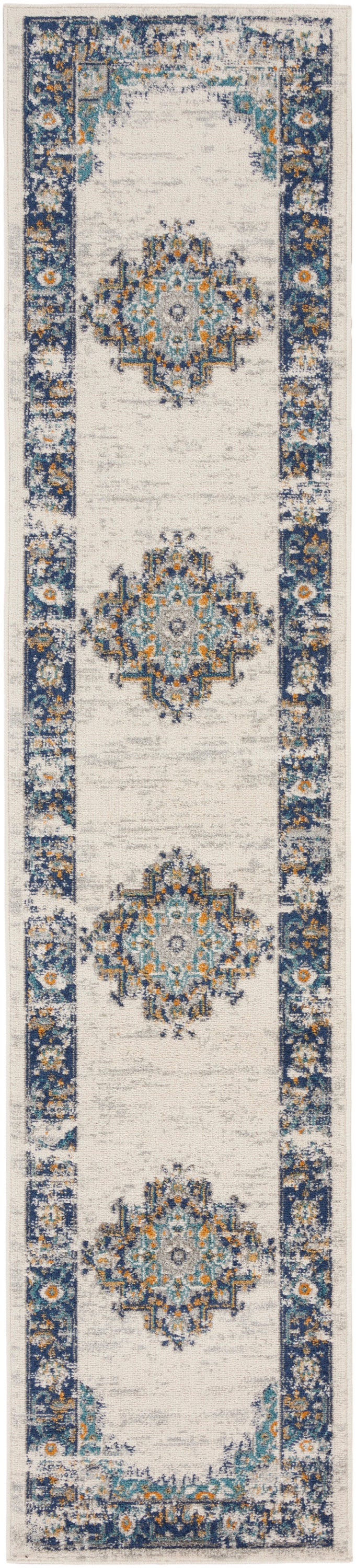 Passion PSN03 Ivory Grey Blue Rug