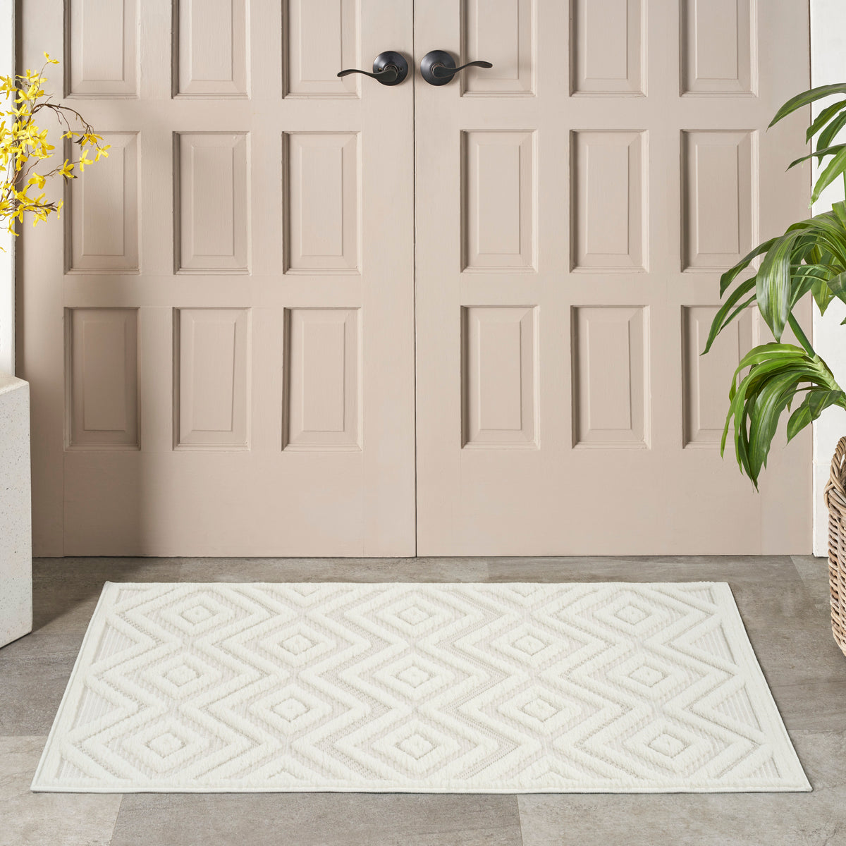 Versatile NRV01 Ivory White Rug