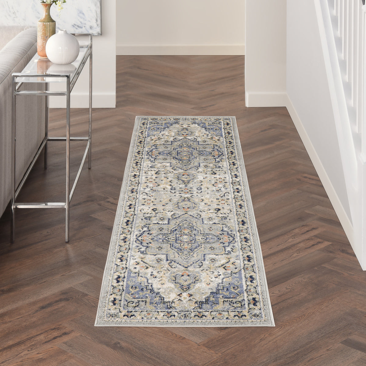 Nourison Essentials Persian NRE07 Blue Rug