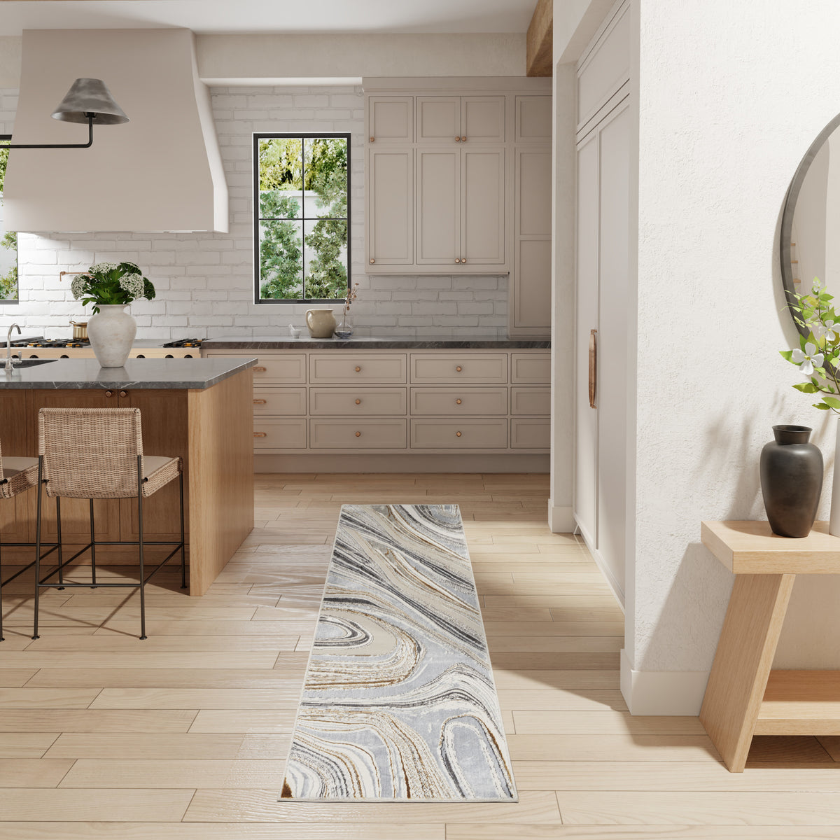 Glitz GLZ21 Grey Gold Rug