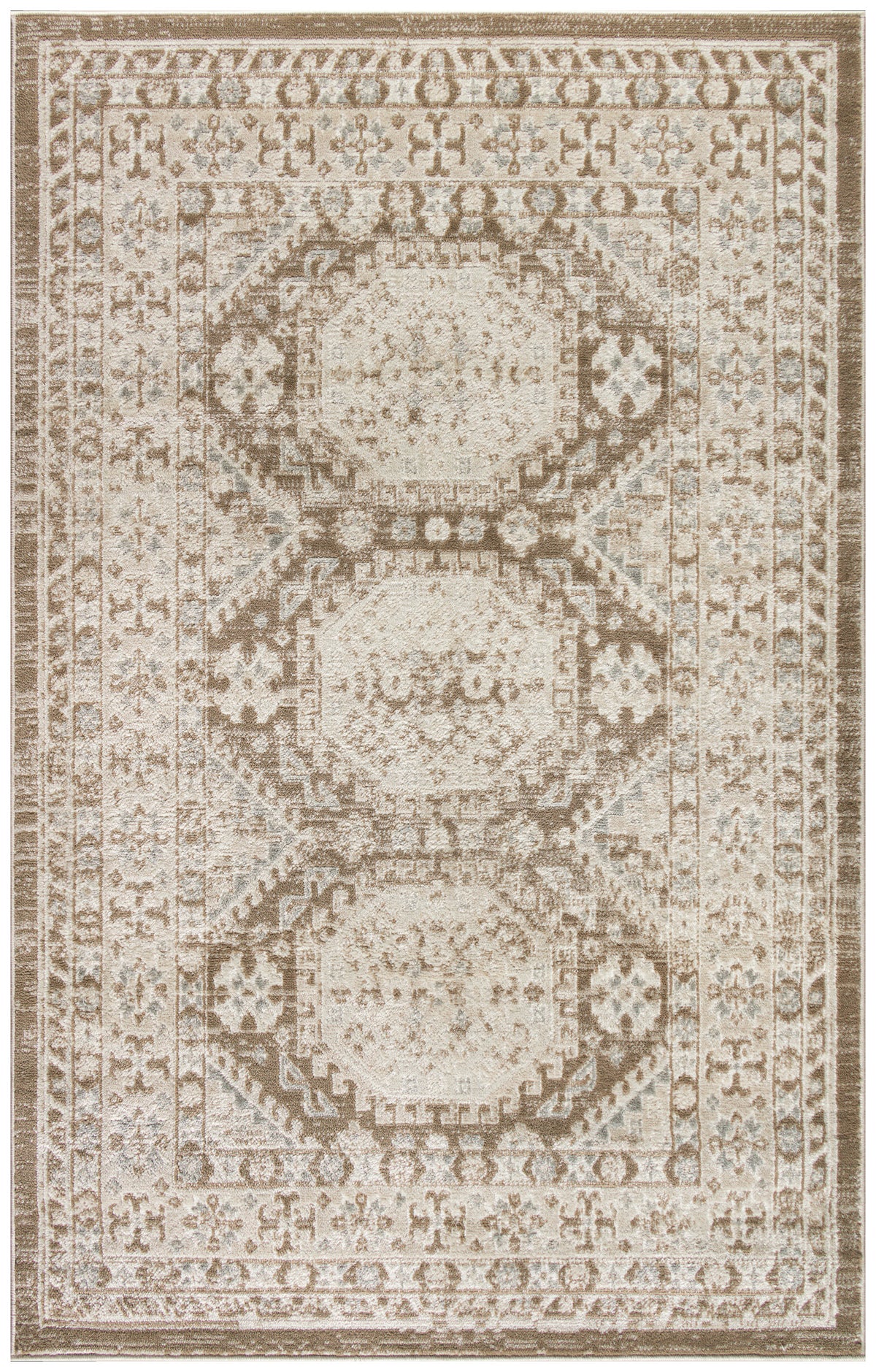 Serenity Home SRH01 Ivory Mocha Rug