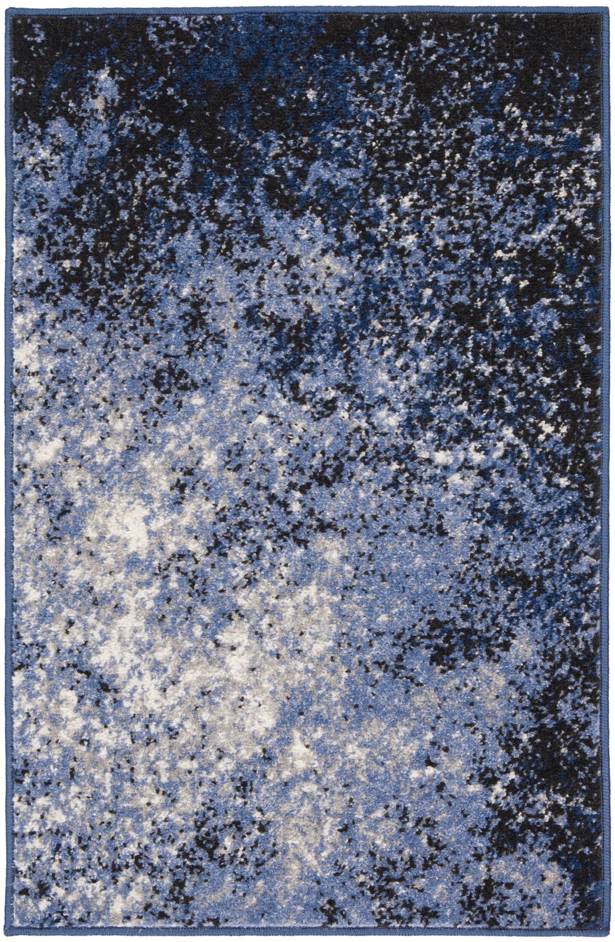 Passion PSN10 Light Blue Black Rug