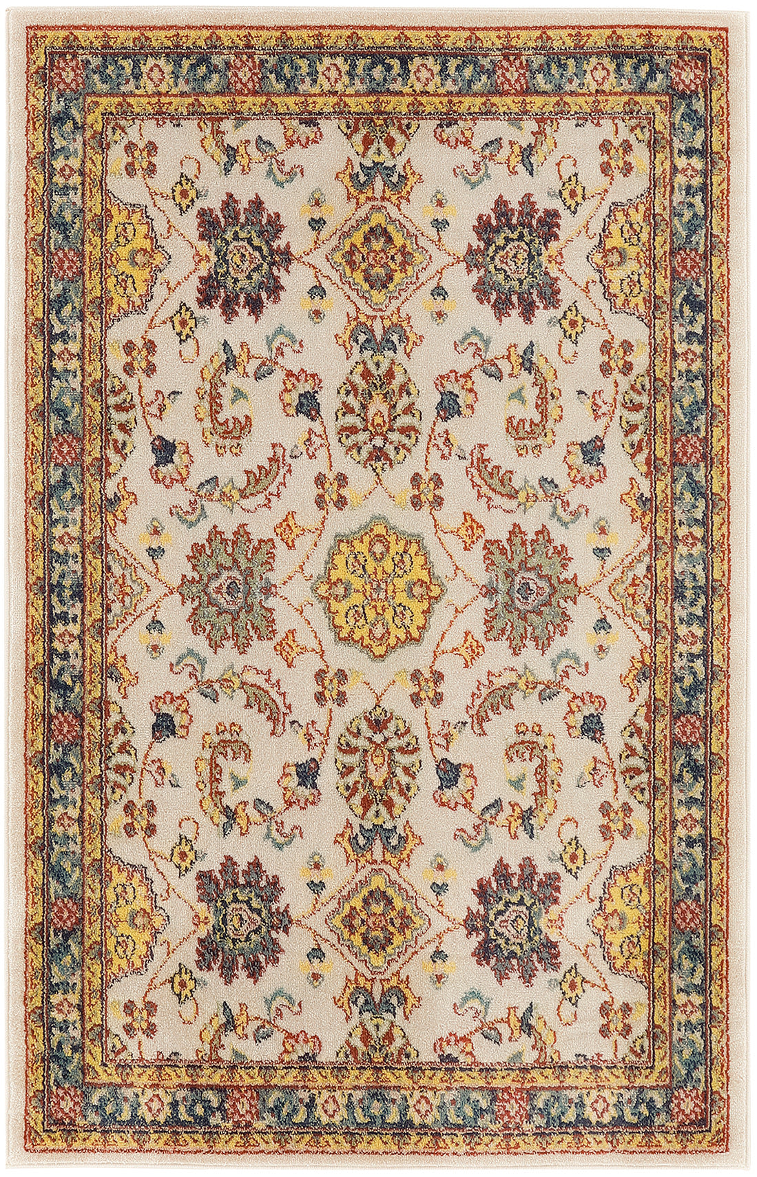 Nourison Essentials NRE05 Ivory Gold Rug