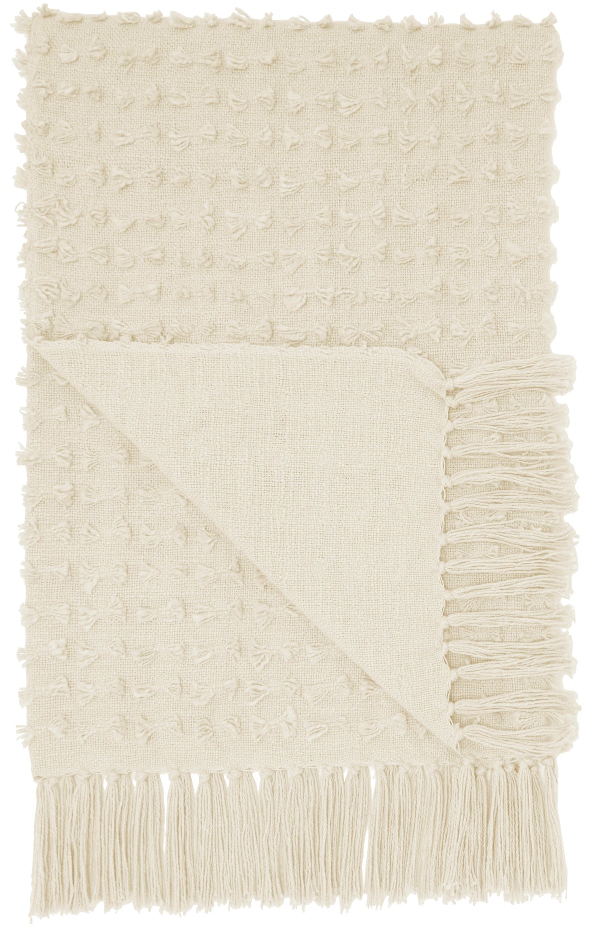 Lifestyle GT037 Cream 50" x 60" Throw Blankets
