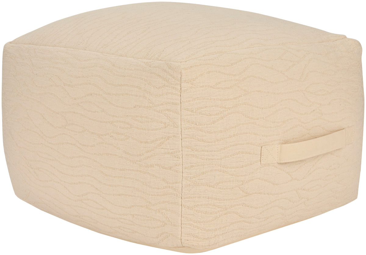 Lifestyle RC387 Ivory 18" x 18" x 14" Poufs