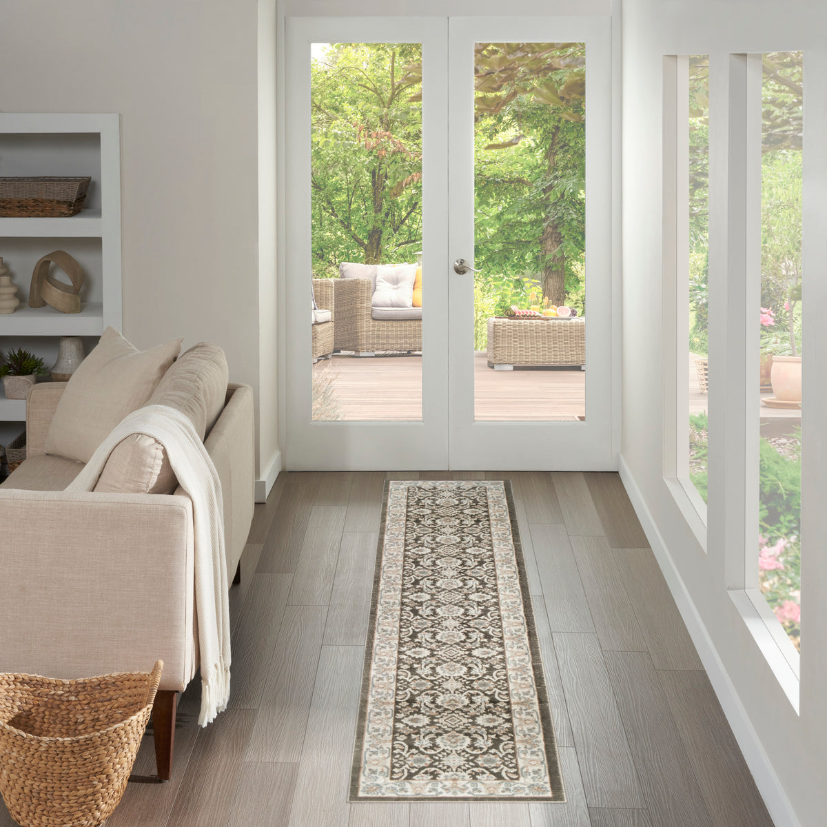 Serenity Home SRH02 Ivory Grey Blue Rug