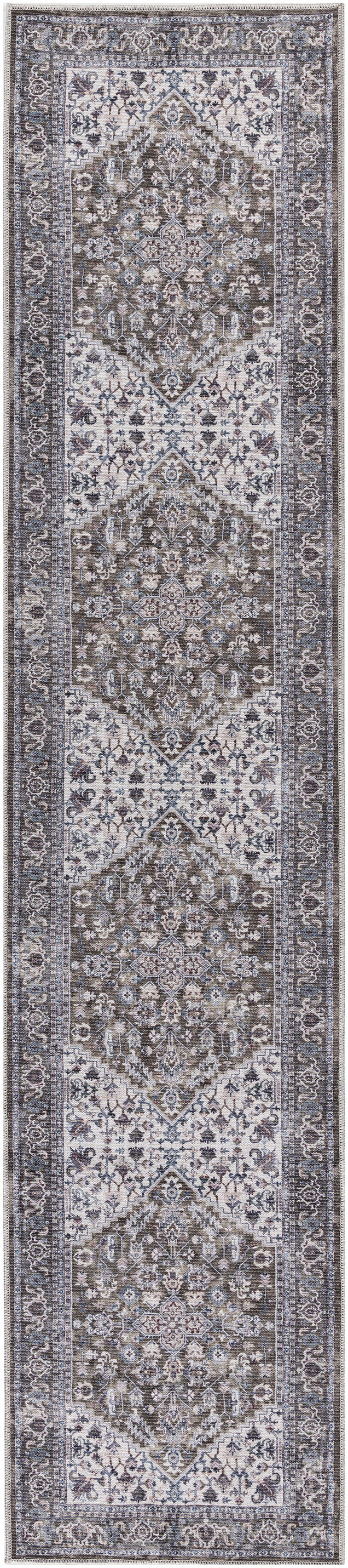 New Concept Washables SR104 Olive Ivory Rug