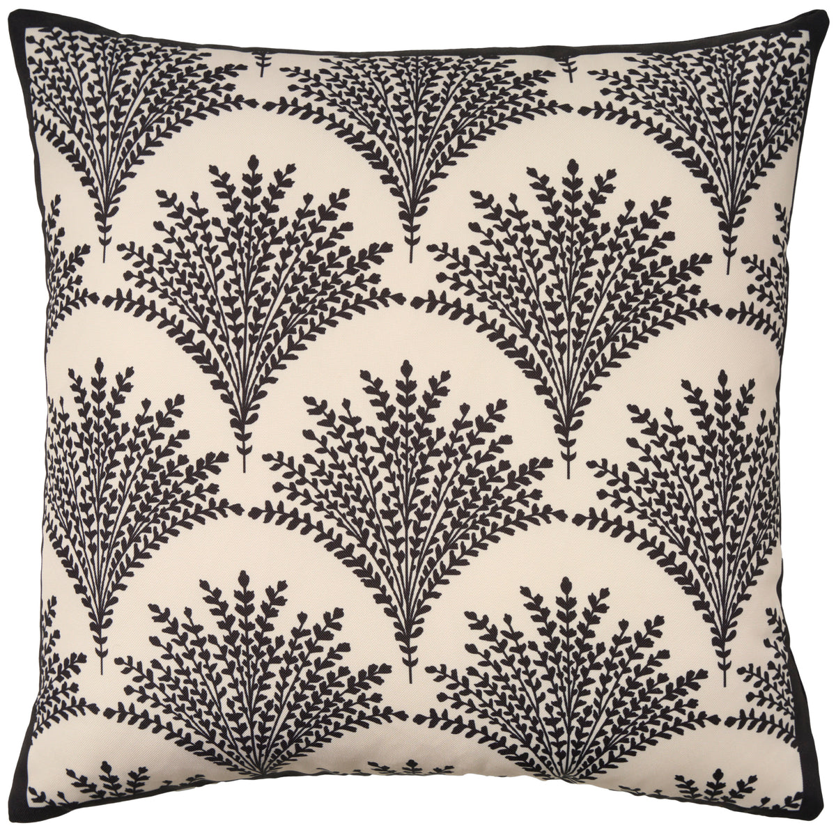 Outdoor Pillows VJ245 Black 18" x 18" Throw Pillows