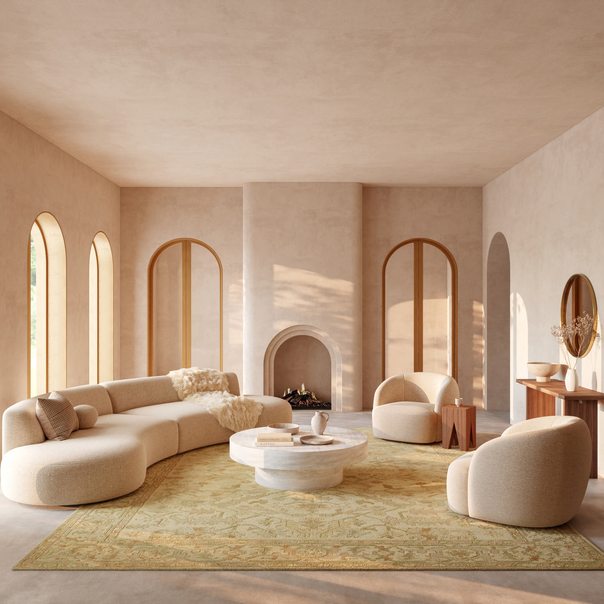 Ravello RVL03 Beige Multicolor Rug