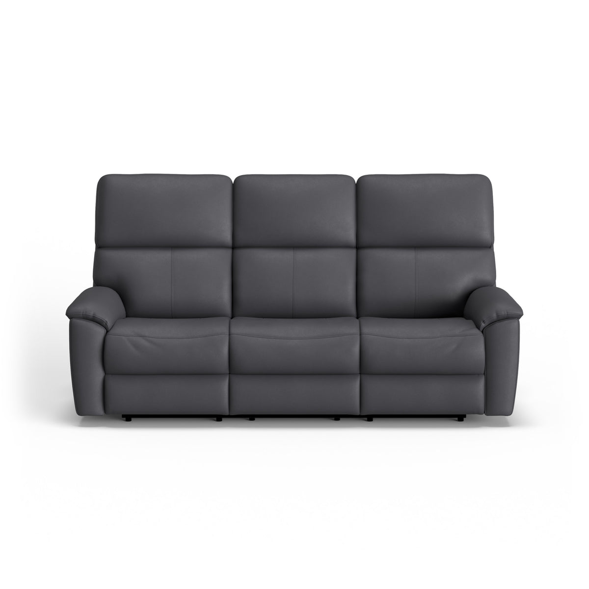Porter Leather Power Reclining Sofa with Console, Power Headrest, & Lumbar