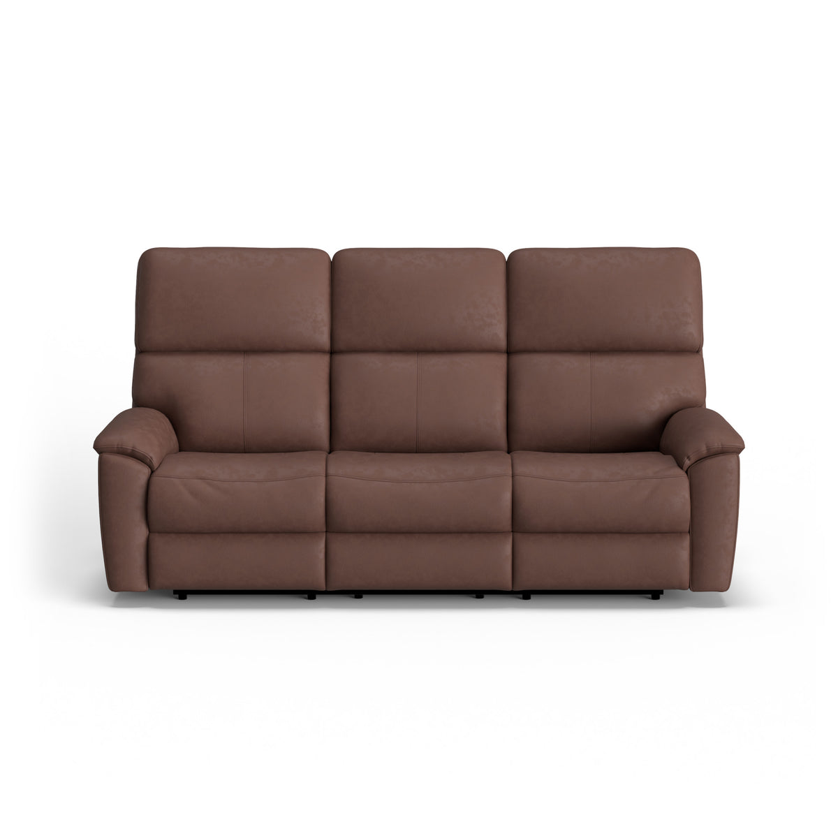 Porter Leather Power Reclining Sofa with Console, Power Headrest, & Lumbar