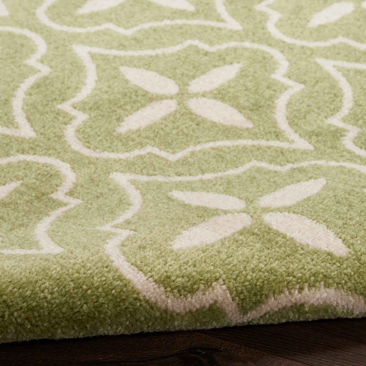 Nourison Essentials NRE04 Green Ivory Rug