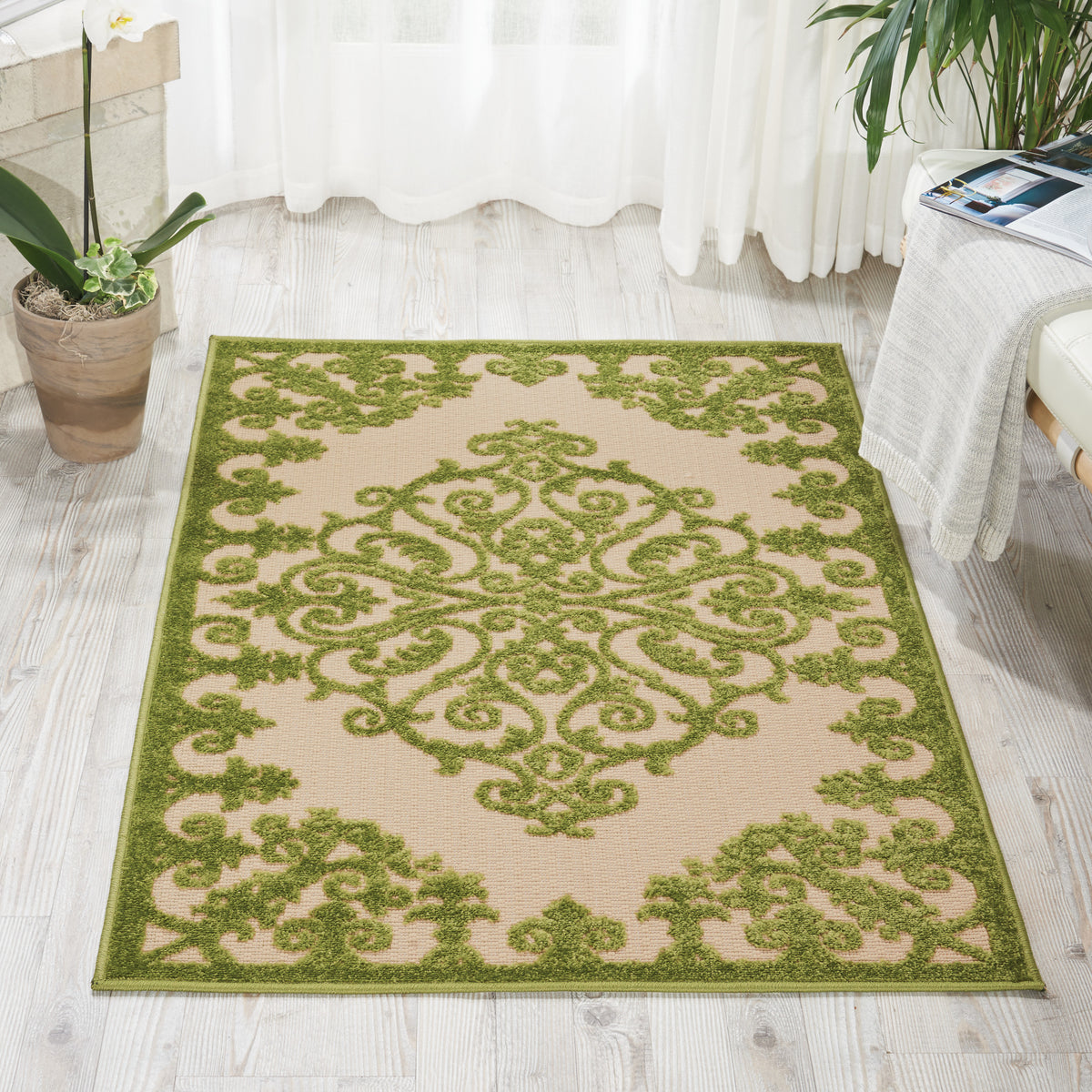 Aloha ALH12 Green Rug