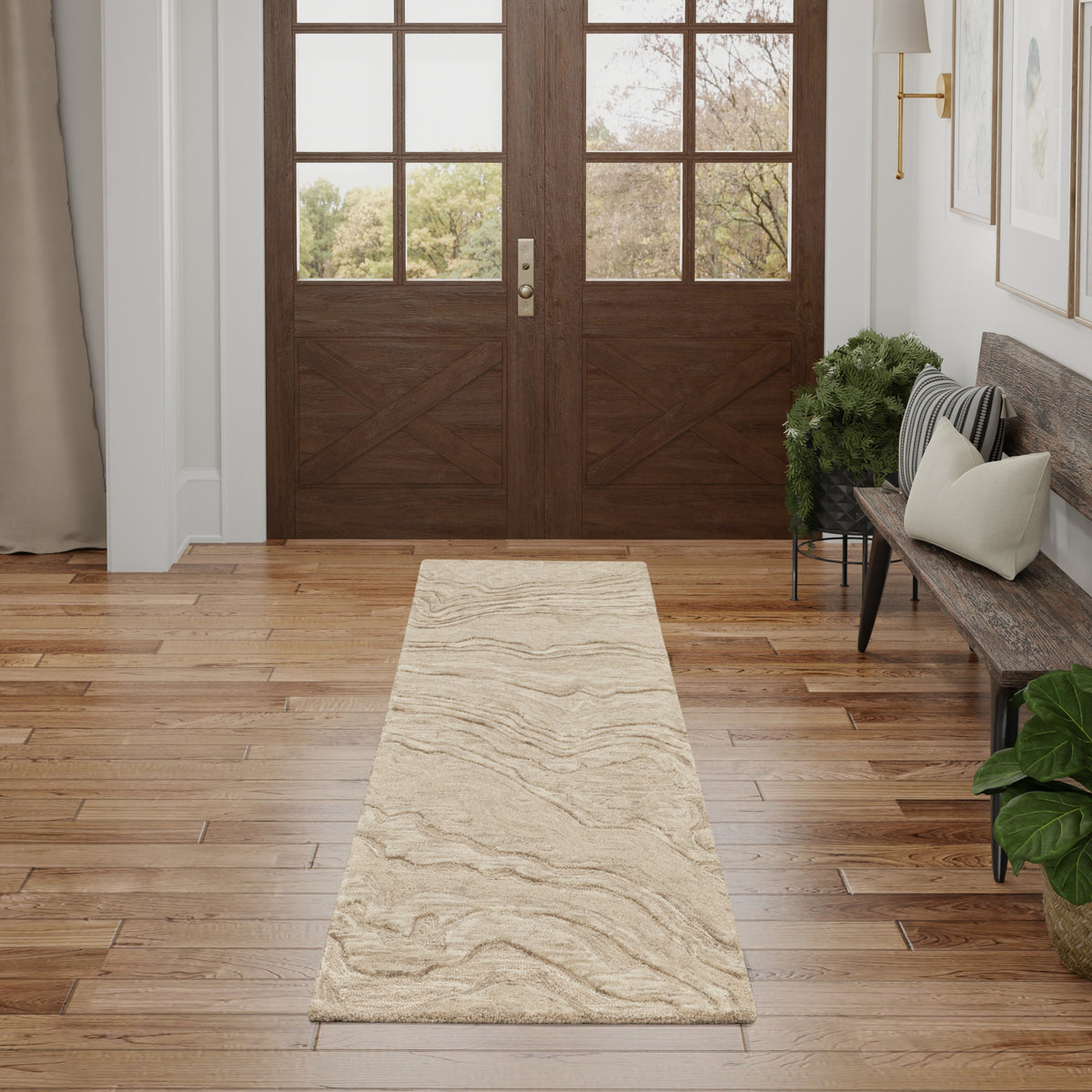 Graceful GRU01 Taupe Rug