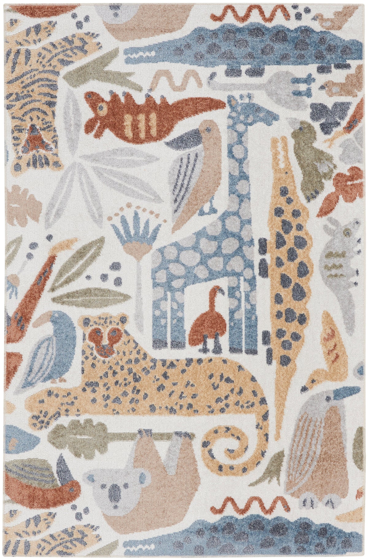 Astra Machine Washable ASW01 Ivory Rug