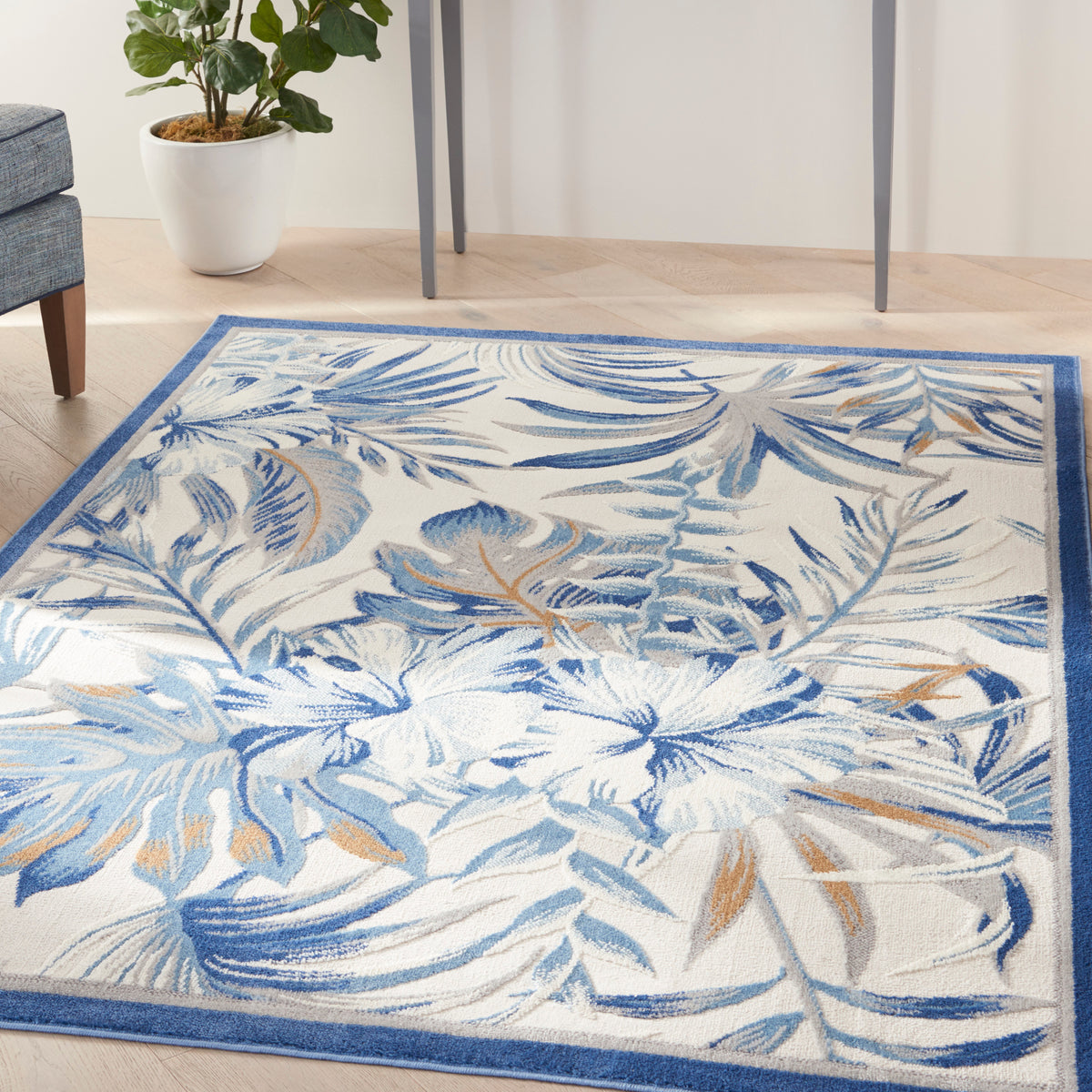 Seaside SDS02 Ivory Blue Rug