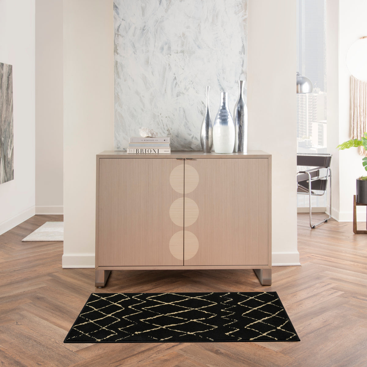 Grafix GRF04 Black Rug