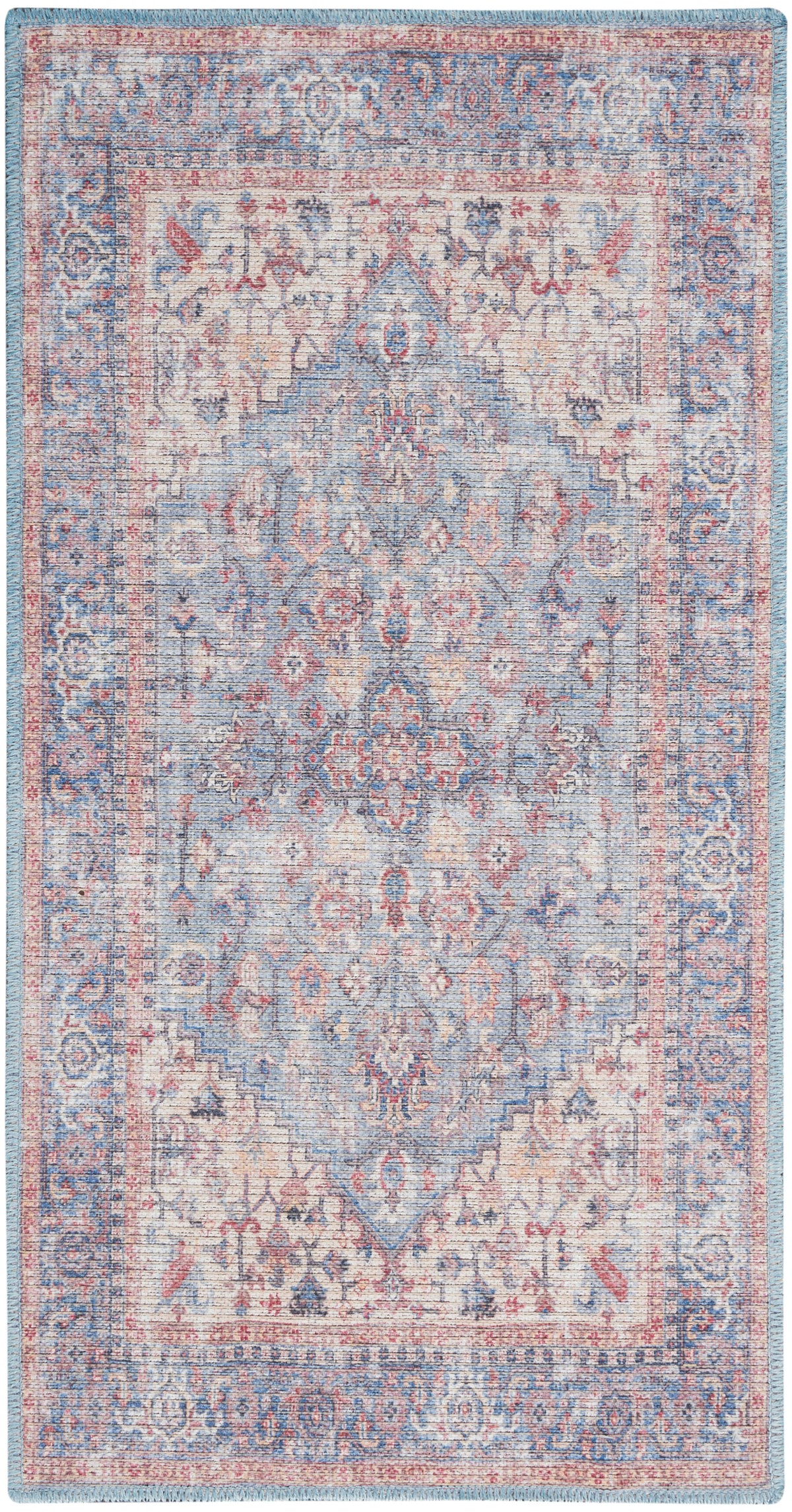 New Concept Washables SR104 Blue Multicolor Rug