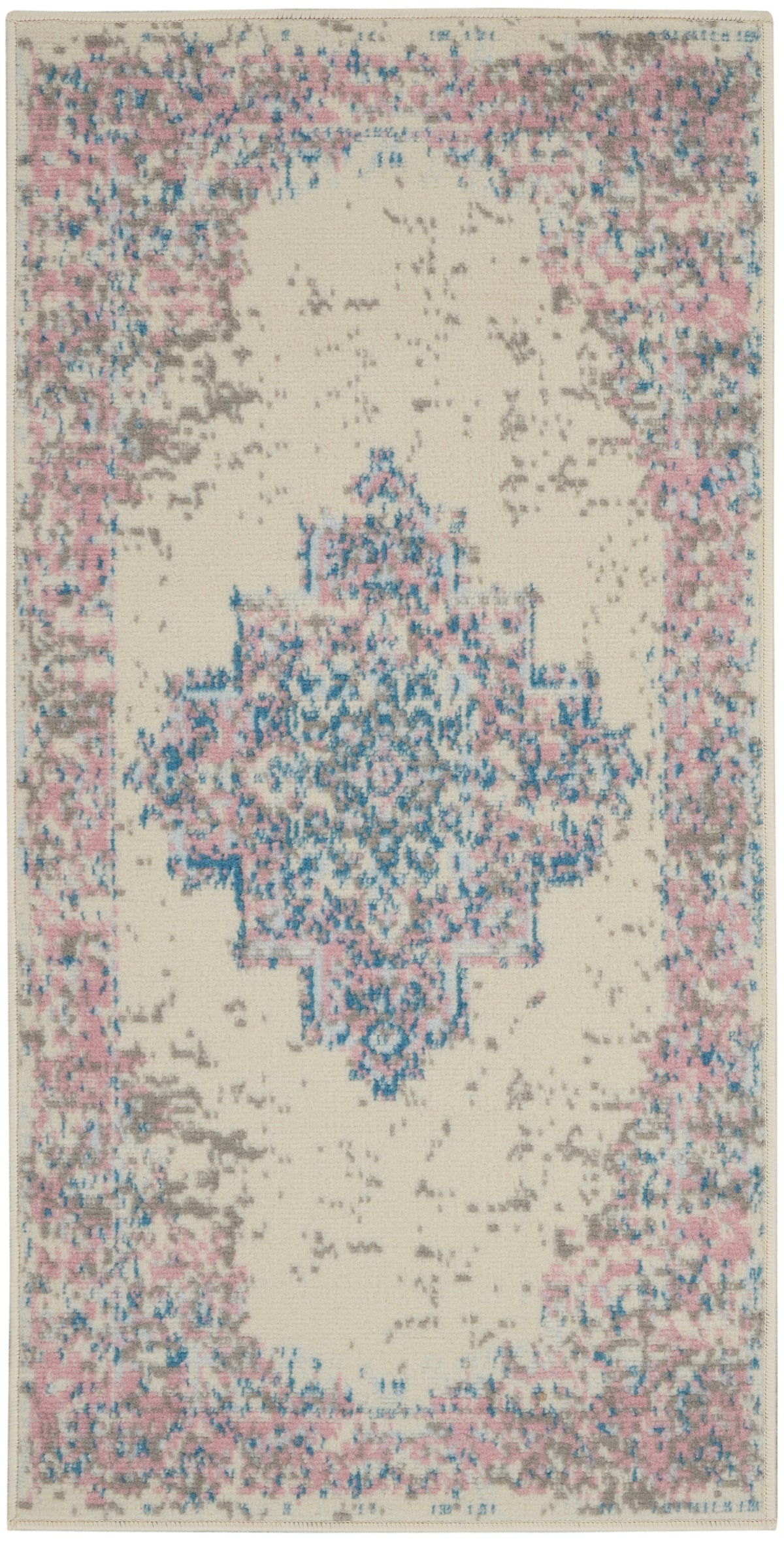 Grafix GRF14 Ivory Pink Rug