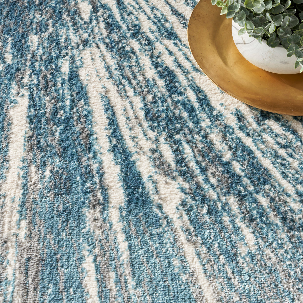 Ambiance AMI01 Blue Silver Rug